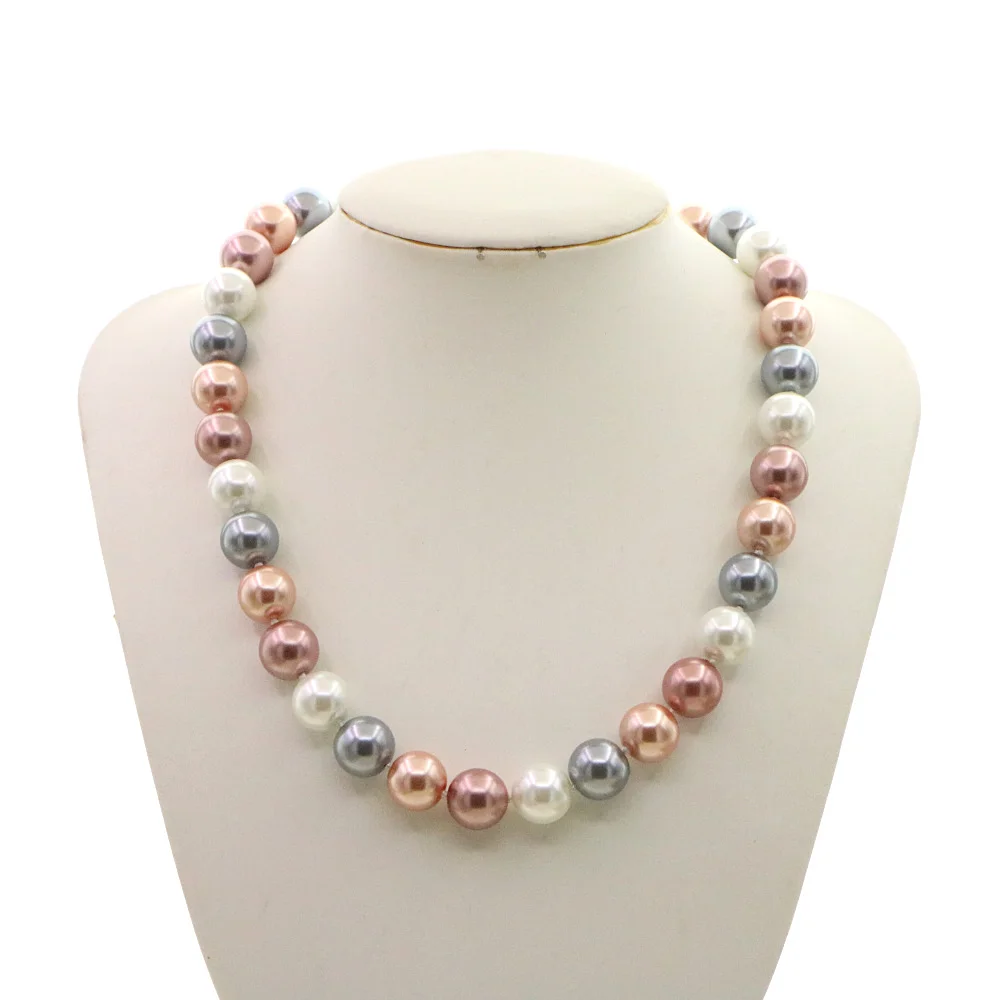 String Of Pearls Plant - Pearl Necklace for Women 12mm Multicolor