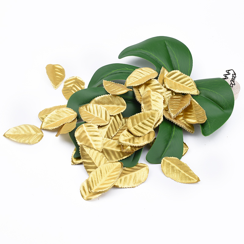Plant Parent Gifts - 100/200 Pieces Silk Roses Leaf Gold