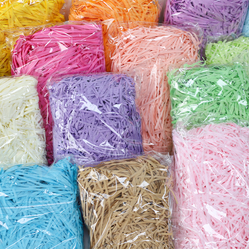 Plant Parent Gifts - Colorful Shredded Crinkle Lafite Paper Raffia