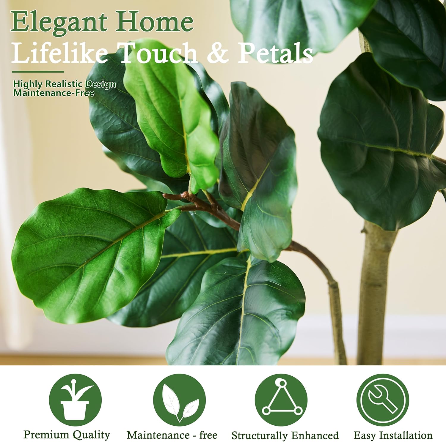 135cm Artificial Fiddle Leaf F - Plant Parent Gifts ulasan dan harga