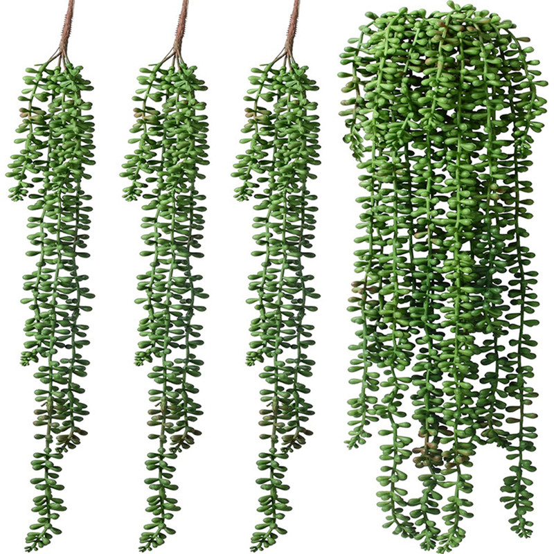 Artificial Plastic Plants Vine - String Of Pearls Plant ulasan dan harga