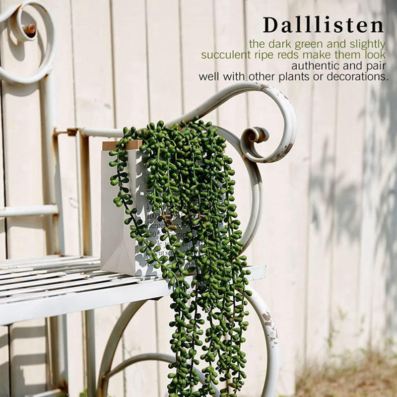 Artificial Plastic Plants Vine - String Of Pearls Plant ulasan dan harga