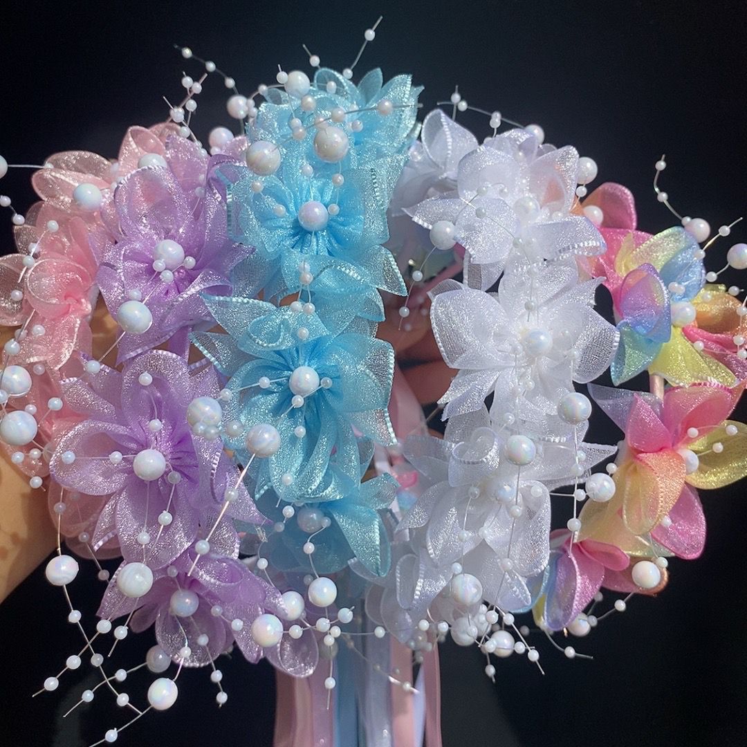 Korean Ethereal Mesh Flower He - String Of Pearls Plant ulasan dan harga