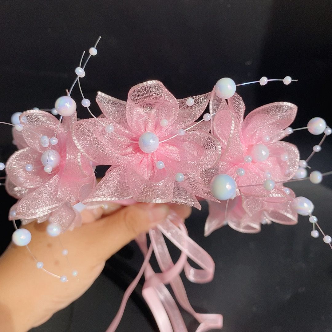 Korean Ethereal Mesh Flower He - String Of Pearls Plant ulasan dan harga