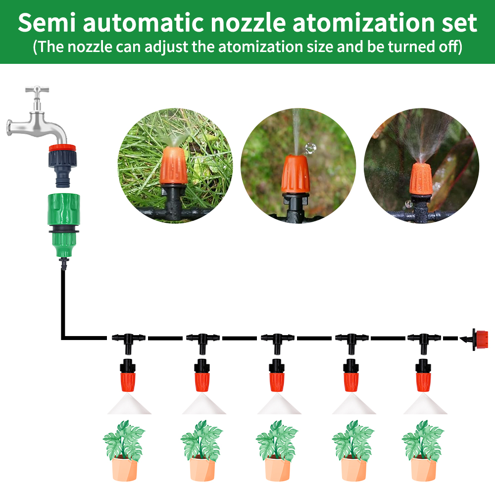 Fog Nozzles Irrigation Kit 5M- - Plant Parent Kit ulasan dan harga