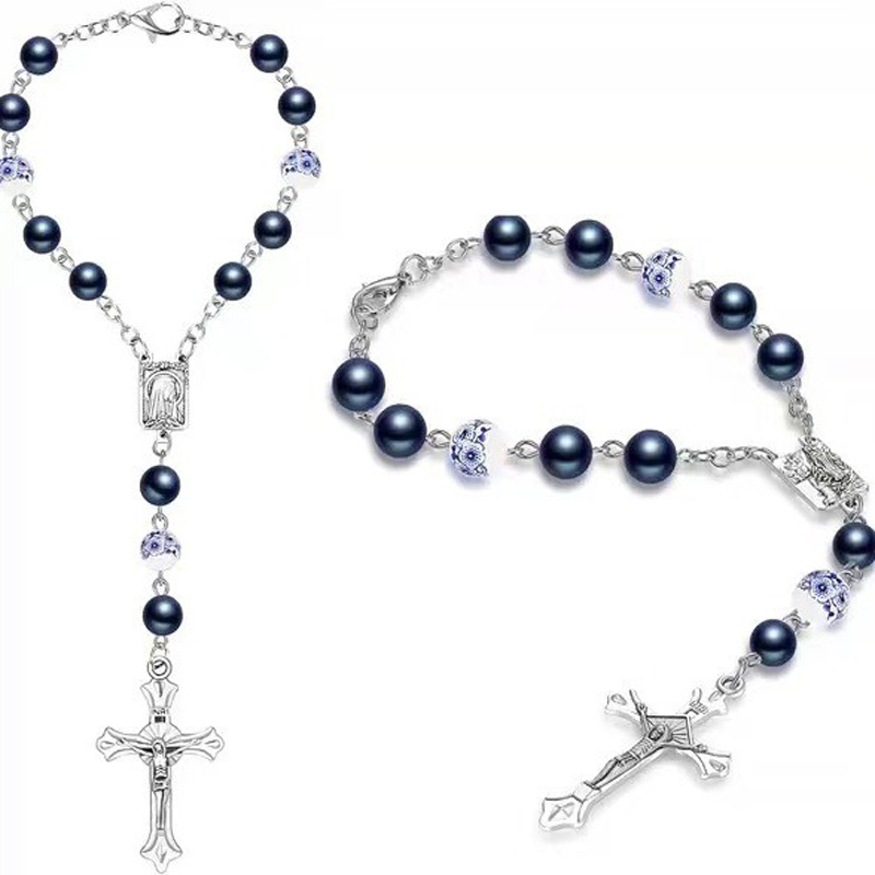 Dark Blue Pearl Mini Rosary Br - String Of Pearls Plant ulasan dan harga