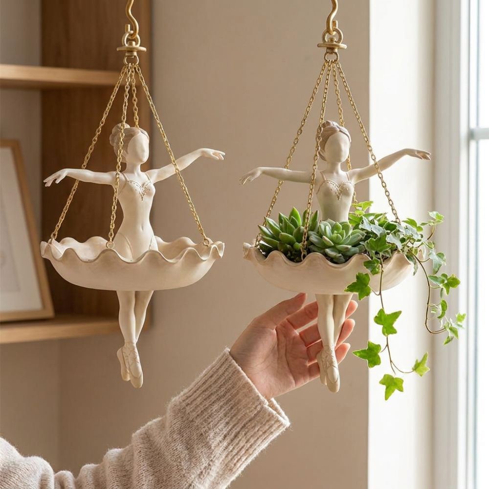 Resin Ballet Dancer Hanging Pl - Plant Parent ulasan dan harga